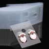 100Pcs Fashion Jewelry Earring Cards Plastic Earring Stud Organizer Holder Hanging Display Card Studs Holder 30*37mm