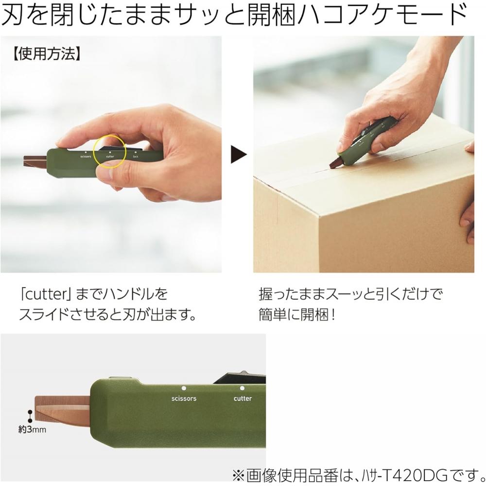 Kokuyo Nůžky Řezačka 2v1 Hakoake Titanová čepel Bílá Am Má T420w