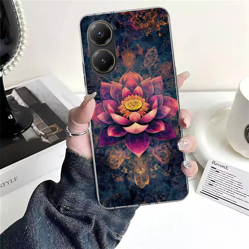 Mandala Chakra Insist Yoga Soft Phone Case For Xiaomi Redmi 15C 15 13C 13 Poco X5 X6 X7 F7 Ultra M7 12C 12 10 10C 9C 9A 9T 9 Fun