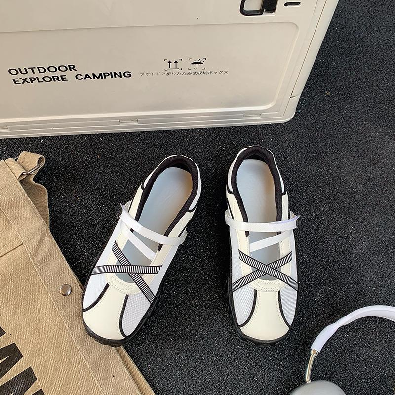 Dexun shoes board shoes women's Velcro 100 new models with casual 2025 spring ins Korean version breathable sports Forrest Gump shoes