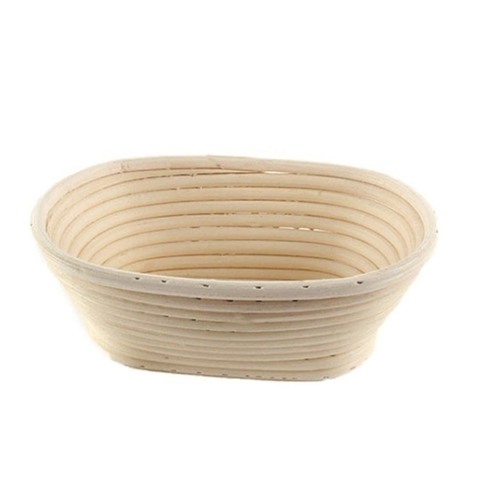Baking Dry Basket Oval Shape Rattan Banneton Basket Bread Dough Proving Brotform Bowl