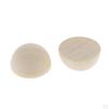 20 Pieces Bulk Half Wooden Beads Hemisphere Shape No Hole Making for Painting Supplies
