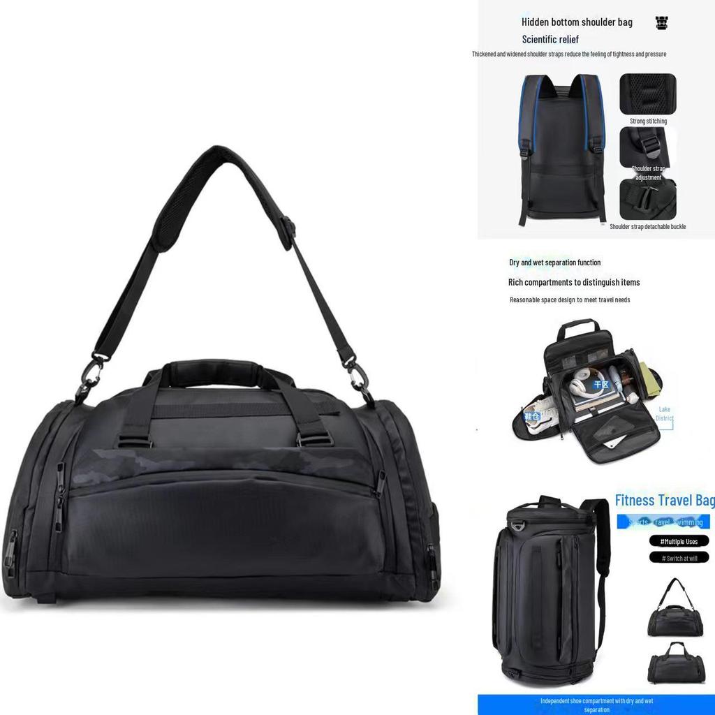Multifunctional Travel Bag: Large Capacity Fitness Bag for Men and Women On Short Trips. Perfect for Business or Yoga Sports.