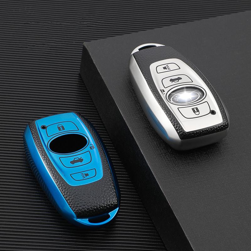 TPU Car Key Case for Subaru BRZ Forester Legacy Outback WRX WRX STI Impreza XV Crosstrek Smart Keyless Remote Cover Keys Bag