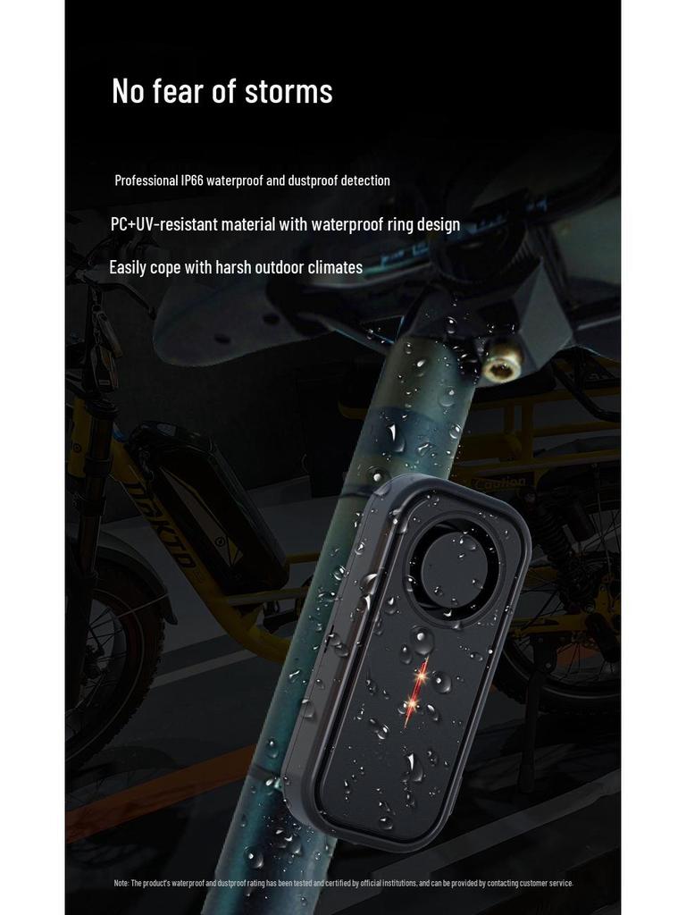 Outdoor Waterproof Remote-Controlled High-Volume Anti-Theft Alarm for Car and Bike