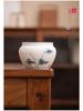Hand-painted Ash Glaze Jianshui Ceramic Tea Wash Bowl (Kung Fu Tea Set)