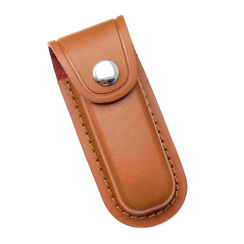 Tragbare Klappmesser Aufbewahrungsscheiden Taschen mit Gürtelschlaufe Lederholster Gürteltasche Messerhalter Langlebig
