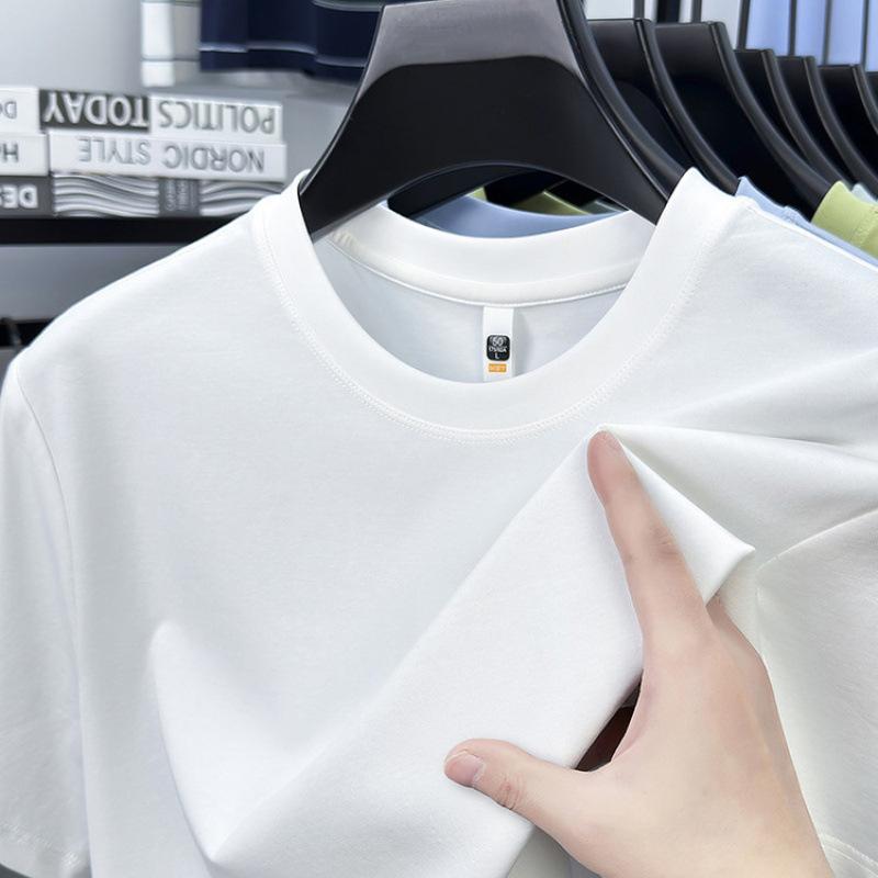 Rundhals Herren Kurzarm Oberteil T-Shirt Lässig