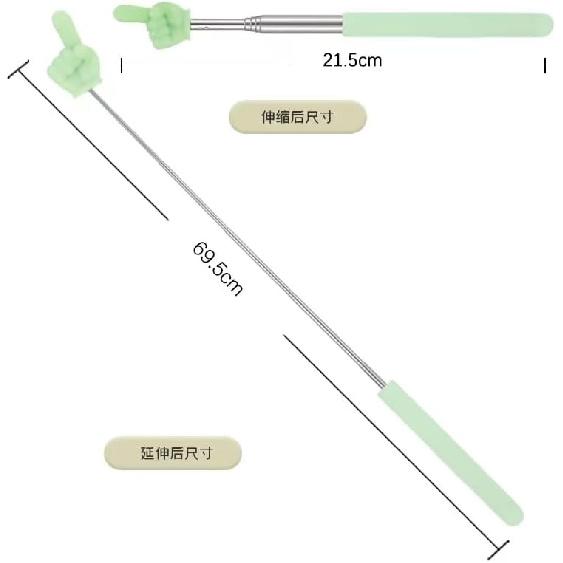 2 шт. Синие, Фиолетовые, Выдвижные Указки для Учителей, Телескопическая Пальцевая Указка для Классной Презентации, Белой Доски, Выдвижная Рука