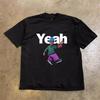 Unisexs T Shirt Pure Cotton Funny Yeah Character Print T Shirt Harajuku Y2k Casual O Collar Short Sleeve Tops for Unisex and Unisex