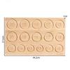 1pc Wooden Flocked Beading Tray Decorative Board for DIY Jewelry Bracelet Necklace Wood Board Design Bamboo Bead Measuring Tools