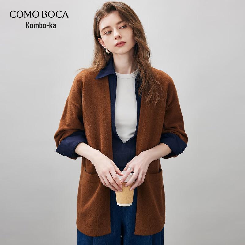 

Comon Boca Women s V-Neck Loose-Fit Thick Wool Cardigan XL