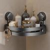 Suction Cup Storage Organizer Wall Mounted Wall Corner Shelf Corner Shelf Organizer  Toilet Area