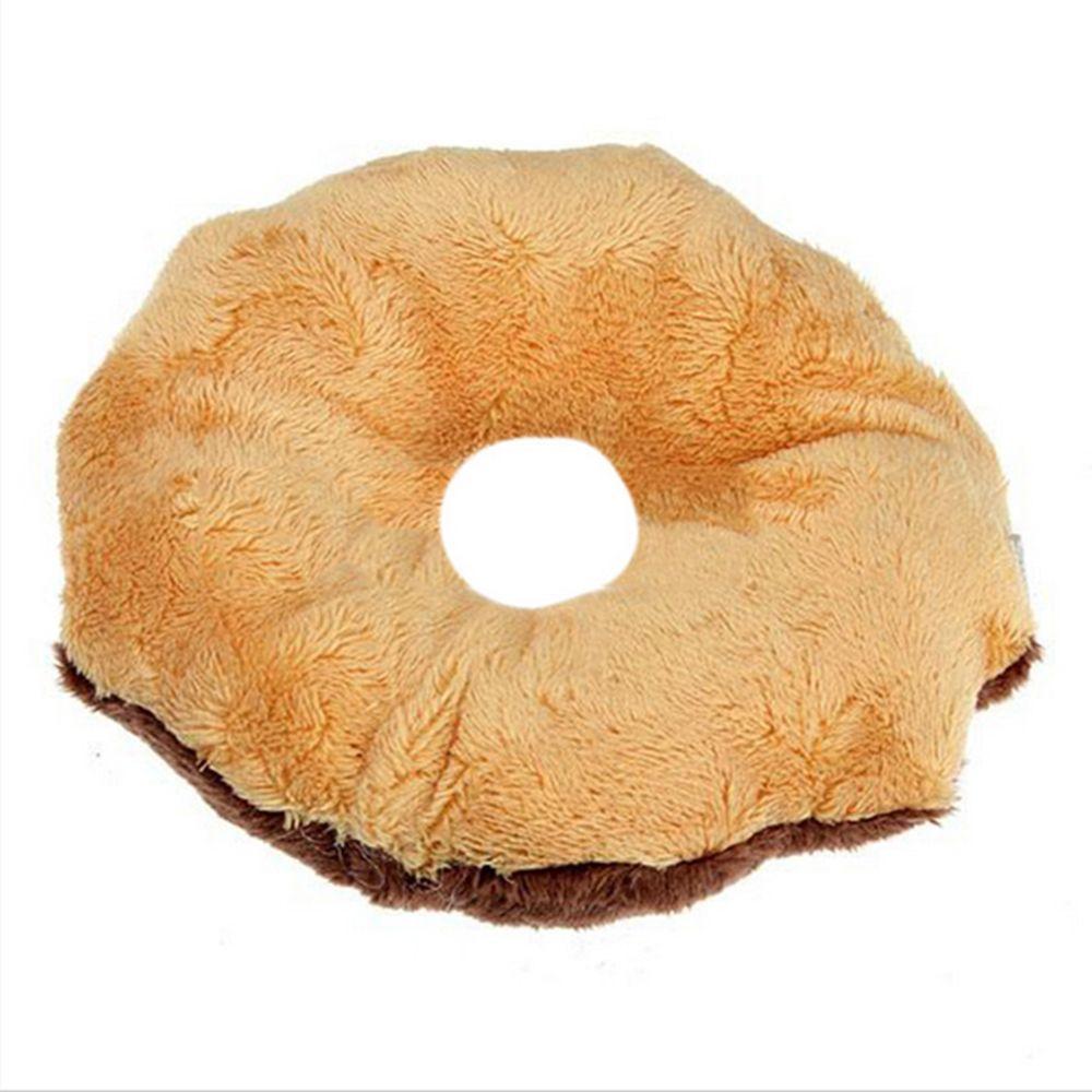 Tugging Squeaky Lovely Animal Play Squeaker Sound Pet Toys Dog Toy 3 Color Donut