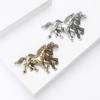 Vintage Court Style Enamel Galloping War Horse Brooches Pins For Women Clothing Accessories Men Fashion Suit Lapel Corsage