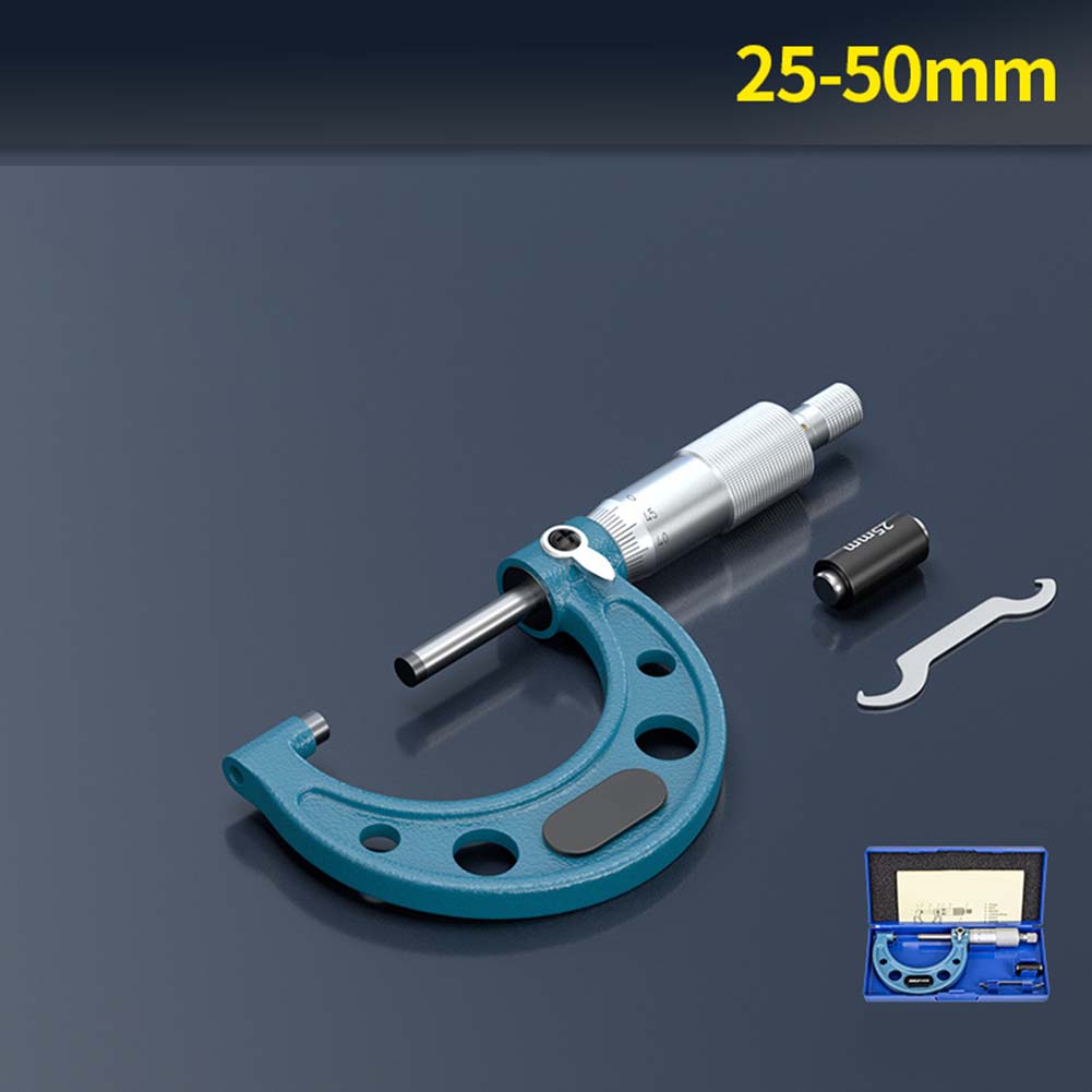 Außenmikrometer Werkzeug für Maschinisten 0,0001 Zoll Teilung 0-25mm 25-50mm 75-100mm für Präzise Messungen in Fabriken und Laboren