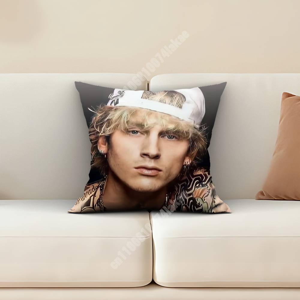 MMachine Gun KKelly MGK Lost Americana Pillow Cover Cushion Case Sofa Couch Home Gaming Room Decoration