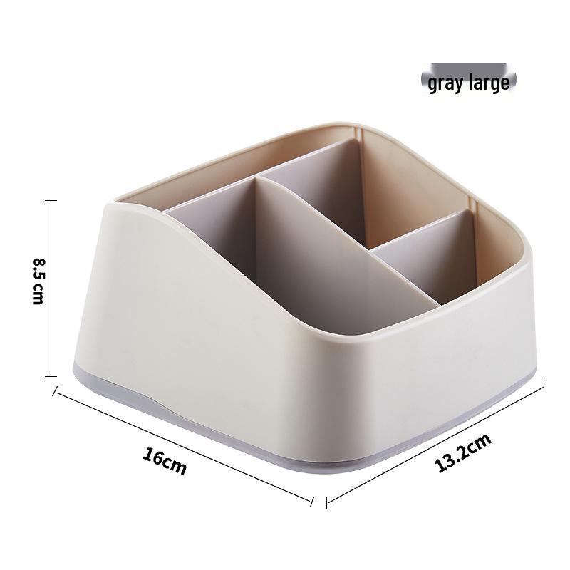 Desktop Stationery Organizer with Compartments for Markers, Paper Clips, Staples, Erasers, and Charging Cables