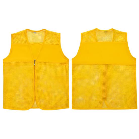 Vest Top Trendy Zipper Closure V Neck Vest Jacket Women Men Uniform Team Top Work Vest Daily Life