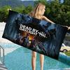D-Dead By Game Daylight Mikrofaserdecke Schnell trocknende Strandtücher Übergröße Druck Super saugfähige Poolhandtuchdecke