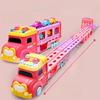 Childrens Multifuntional Inertia Princess Car Toy With Foldable Track For Handeye Coordination