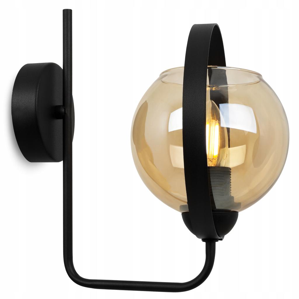 MODERN HONEY RING GLASS WALL LAMP