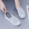 Lady Summer Breathable Slip on Beach Shoes Women Casual Platform Elevator Braided Blue White Sneakers Plus Size