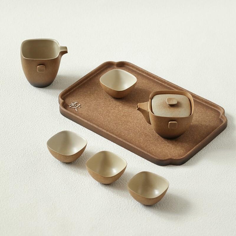 Edenus Ceramic Kung Fu Tea Set with Auto Water Refill