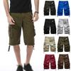 Shorts Cargo Militares de Combate e Caminhada Estilosos para Homens Com Múltiplos Bolsos Funcionais