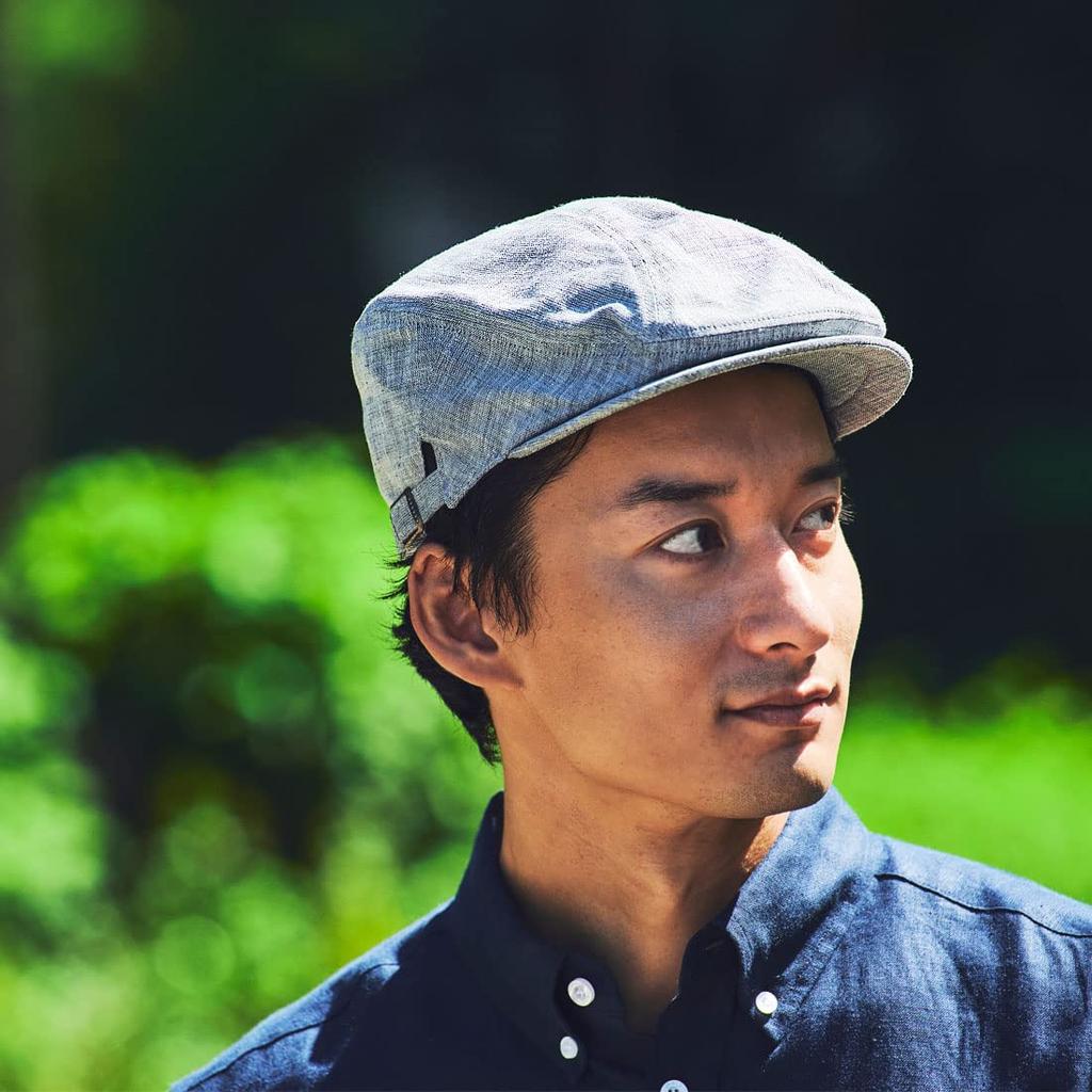 ORIHARA STYLE Omi Hemp Mesh Hunting Cap (Men's Hunting Cap, Hunting Hat, Foldable Hat, Mesh, Lightweight, Cool, Father's Day Gift) RA-OR-H016 (Black)