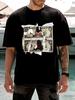 New Comfort Skinfriendly Unisexs Cotton Dollar Bill Graphic Printed  Fit Short Sleeve Tshirt  Summer Casual Streetwear Tee