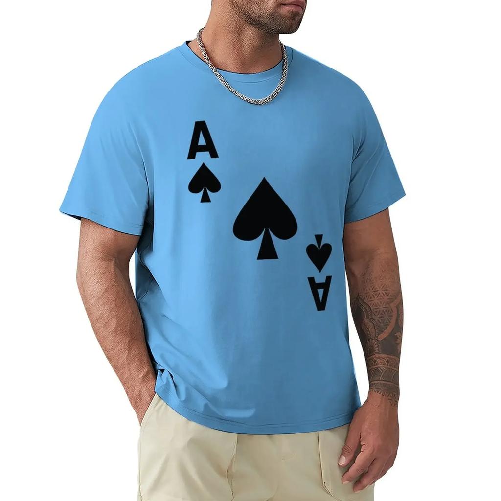 Ace of Spades poker playing card costume T-Shirt heavyweights summer top cute tops plain black t shirts