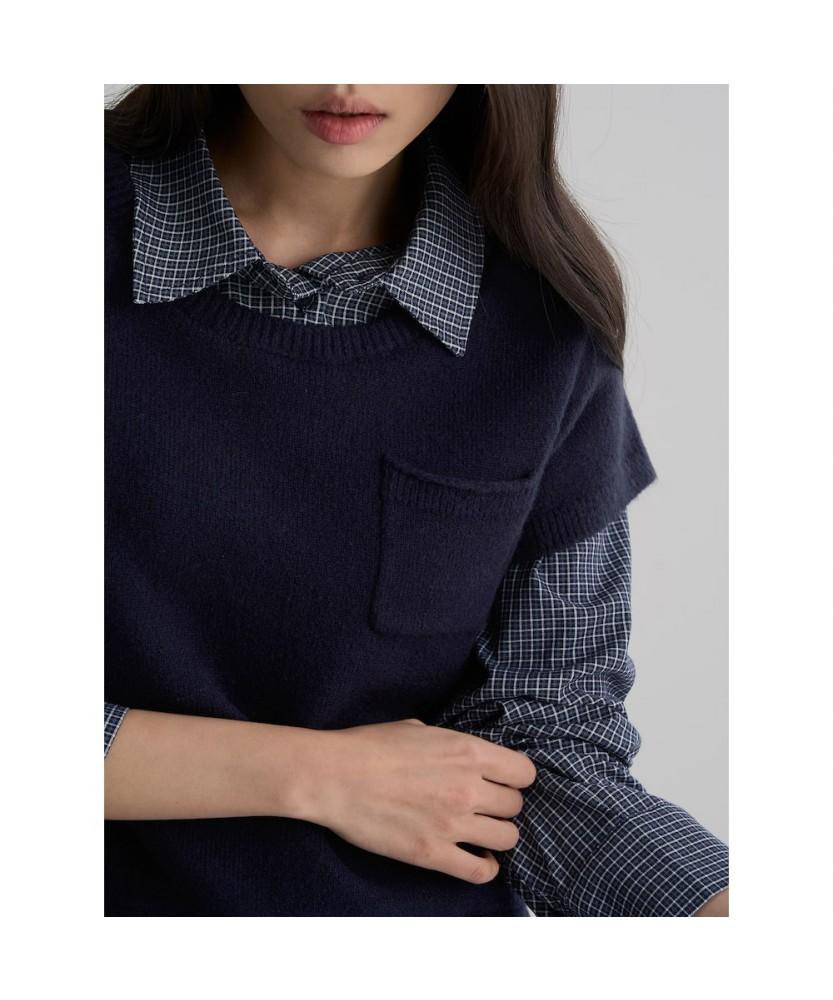 8seconds Color-Block Short Sleeve Pullover Navy