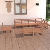 Day and Night - Day and Night Garden Furniture 8 Pieces Honey Brown Solid Pine Wood