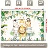 2D Baby Shower Jungle Lion & Zebra Animals Photo Booth Banner