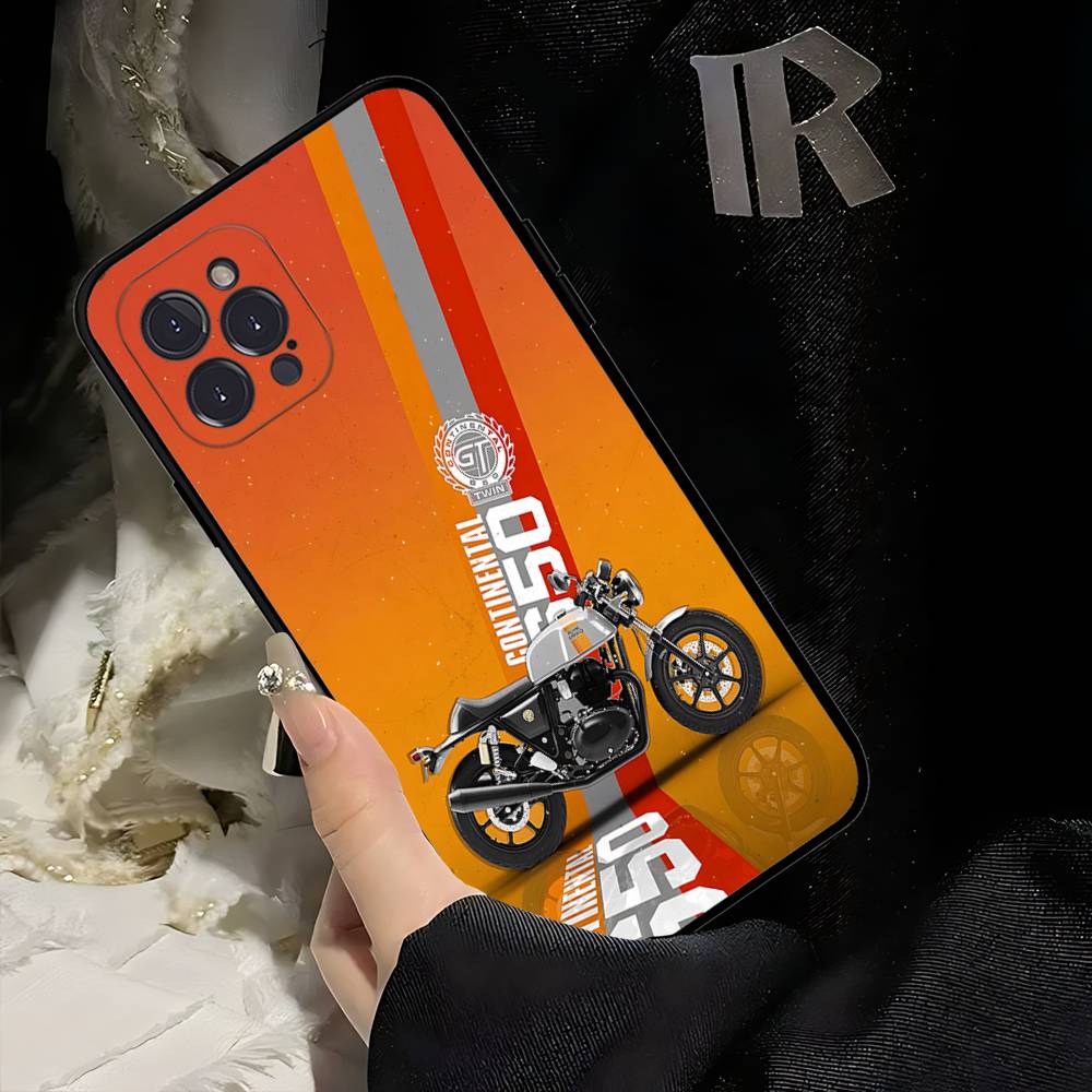 Coque de téléphone Logo R-ROYALS E-ENFIELDS Pour IPhone 17 16 15 14 13 12 Mini 11 Pro Plus Housse Souple en Silicone