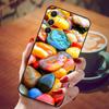 For Samsung Galaxy A55 5G Case Black TPU Silicone Beautiful Pattern Phone Cases for Galaxy A55 Shockproof Soft Cover A 55 6.6''