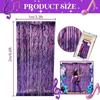 Pop Music Theme Fringe Curtains 1*2m Backdrop Decorations  For Girl's Birthday