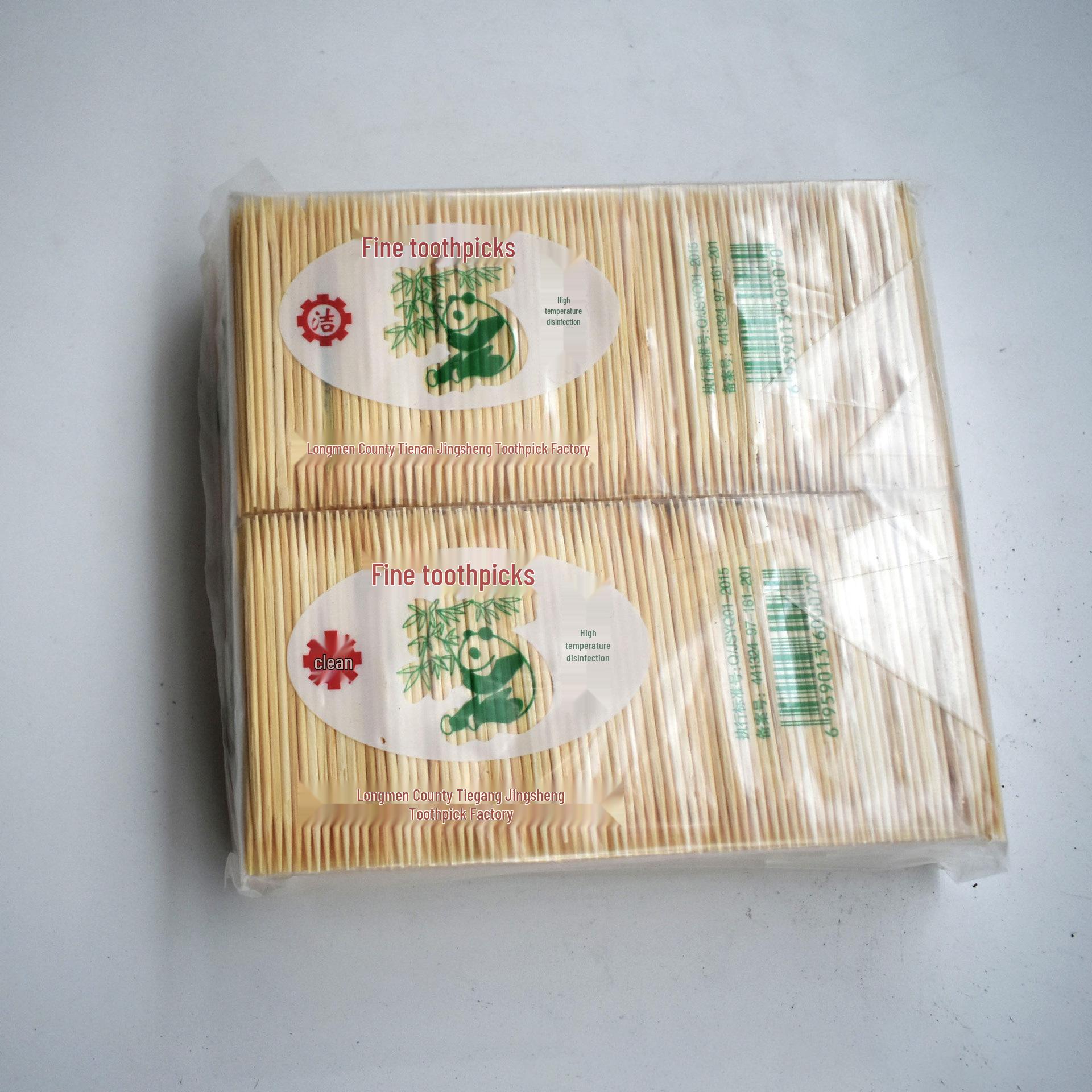 High-Quality Bamboo Double-Ended Toothpicks for Teeth Cleaning with Holder