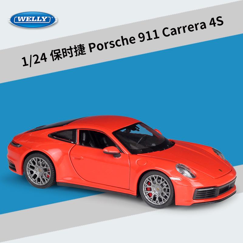 Welly 1:24 Porsche 911 Carrera 4S Alloy Model Toy Car