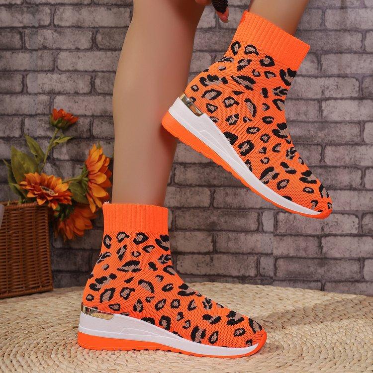 Casual large size suede high-top women's shoes autumn new women's comfortable soft-soled single shoes women