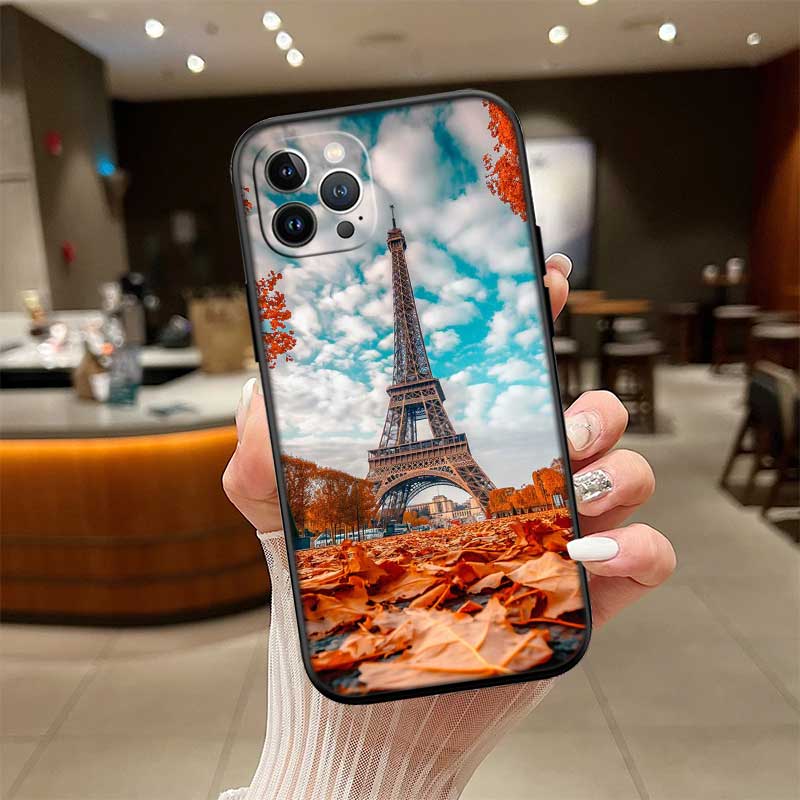 RE49 Paris Eiffel tower New High-End Shell Phone Case for iPhone SE X XS XR 16E 17 11 Pro Max 8 7 6 6s Plus Air