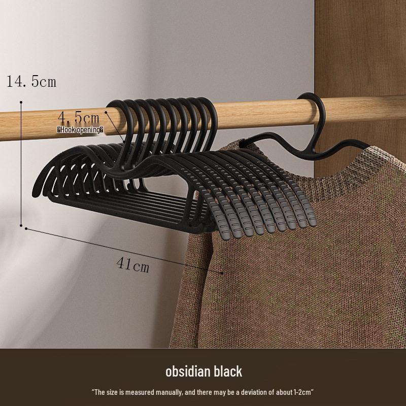 Short-Neck Clothes Hanger: Space-Saving, Anti-Slip, Traceless, Lazy Corner Design for Large Garments.