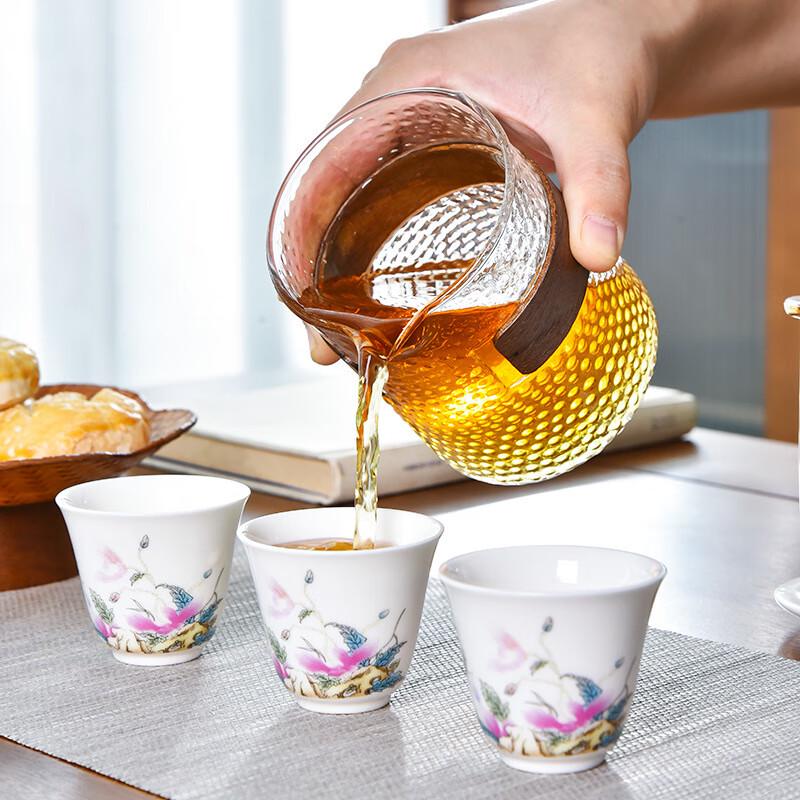 Haofeng Suet Jade Porcelain Portable Travel Tea Set