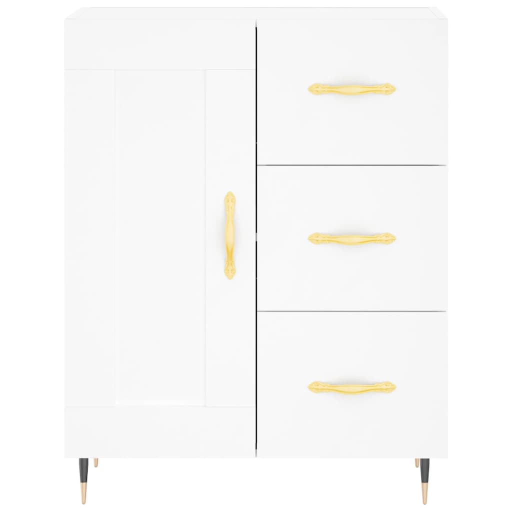 Vidaxl Cabinet, White, 69.5X34X90 Cm, Wood-Based Material