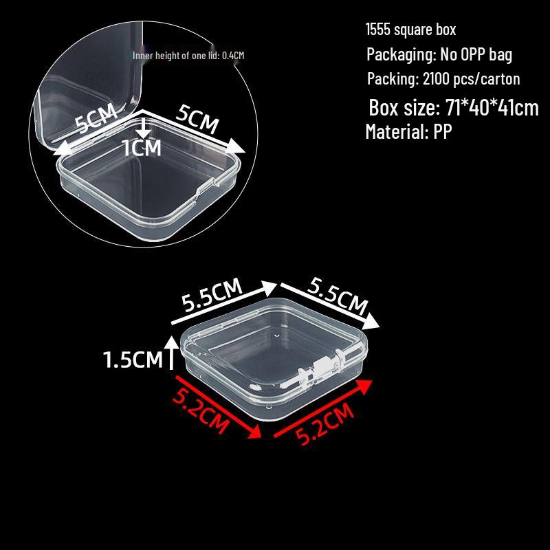 Cutie de depozitare și afișare pentru feronerie din plastic transparent