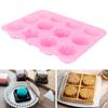 12-Grid Silicone Mold DIY Chocolate Cake Pudding Fondant Baking Mould Kitchen Supply Baking Utensils Cake Mold Chocolate Mold