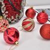 12pc Painted Christmas Ball Set - 6cm Ornaments for Tree & Holiday Decor