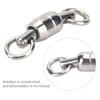 30PCS TwoWay Bearing Rotation Ring Dual Ball Fishing Connector Fishing Swivel  Fishing Accessories