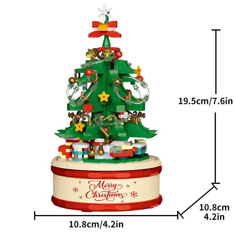 

Новые идеи 683PCS Рождественская елка Музыкальная шкатулка Строительные блоки Украшение Коллекция Набор для мальчиков и девочек Рождественские подарки